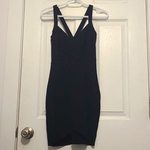 Workhall Mini Black Bandage Dress Size Medium